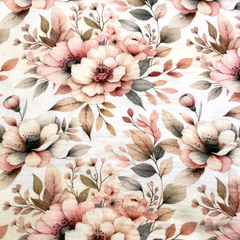 Double Gauze Musselin Digital Flower Bouquet