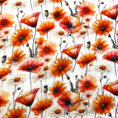 Double Gauze Musselin Digital Blossom