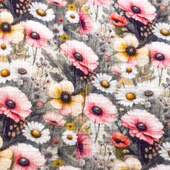 Double Gauze Musselin Digital Blossom