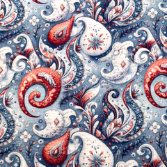 Double Gauze Musselin Digital Eucalyptus