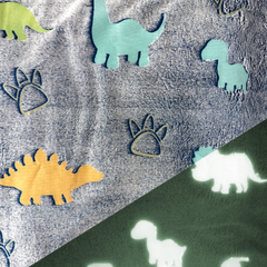 Wellness Fleece Glow in the Dark Dinosaurier