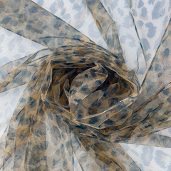 Tüll Animal Look - 1012 braun