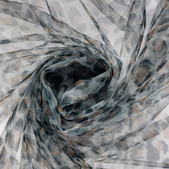 Tüll Animal Look - 1053 grau