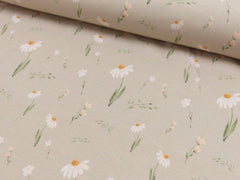Baumwolljersey Digital Ladybug & Flowers