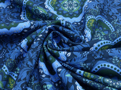Canvas Digital Blue Ornaments