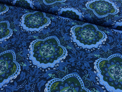 Canvas Digital Blue Ornaments