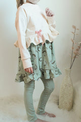 Baumwolljersey I love Ponys by Sabine Marschall salbei