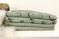 Baumwolljersey I love Ponys by Sabine Marschall salbei