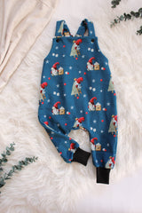 Sweatshirtstoff Winterwonderland jeansblau by Sabine Marschall
