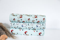 Sweatshirtstoff Winterwonderland hellmint by Sabine Marschall