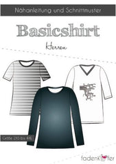 Schnittmuster Fadenkäfer Basicshirt Herren