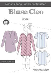 Schnittmuster Fadenkäfer Bluse Cleo Kinder