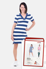 Schnittmuster Pattydoo Damenshirt und Kleid Grace
