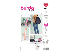 Schnittmuster burda kids - Schulaccessoires 9256