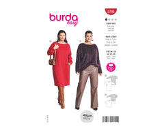 Schnittmuster burda easy - Kleid & Shirt 5796 - Plus Size
