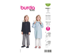 Schnittmuster burda kids - Kleid & Bluse 9216