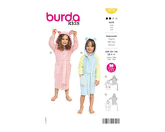 Schnittmuster burda kids - Bademantel 9219