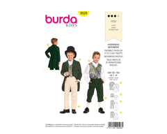 Schnittmuster burda kids - Fantasy - Hosenanzug Biedermeier 9528