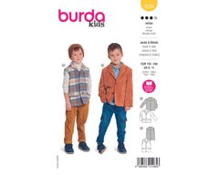 Schnittmuster burda kids - Jacke & Weste 9234