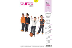 Schnittmuster burda kids - Jogginganzug 9672