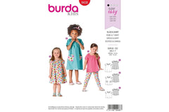 Schnittmuster burda kids - Kleid & Shirt 9438