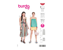Schnittmuster burda easy - Kleid & Top 5721