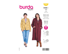 Schnittmuster burda style - Mantel & Jacke 5747 - Plus Size