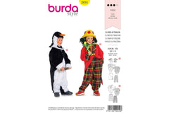 Schnittmuster burda style - Fantasy - Clown & Pinguin 2414