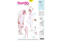Schnittmuster burda style - Fantasy - Einhorn & Hase 2351