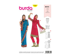 Schnittmuster burda style - Fantasy - Inderin 7701