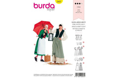Schnittmuster burda style - Fantasy - Kleid & Jacke & Weste 2457