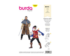 Schnittmuster burda style - Fantasy - Musketier & Knappe 7976
