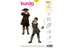 Schnittmuster burda style - Fantasy - Pirat 2452