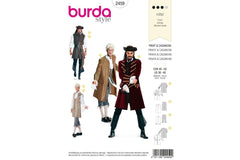 Schnittmuster burda style - Fantasy - Pirat & Casanova 2459
