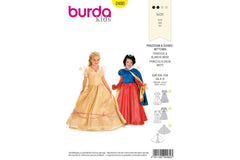 Schnittmuster burda style - Fantasy - Prinzessin & Schneewittchen 2480