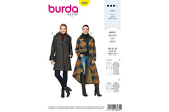 Schnittmuster burda style - Mantel 6462