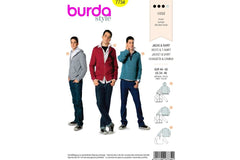 Schnittmuster burda style - Jacke & Shirt Herren 7734