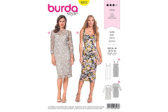 Schnittmuster burda style - Kleid 6423