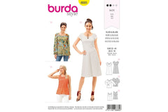 Schnittmuster burda style - Kleid & Bluse 6685