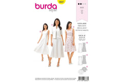 Schnittmuster burda style - Kleid & Jacke 6687
