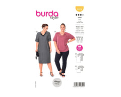 Schnittmuster burda style - Kleid & Shirt 6018 - Plus Size