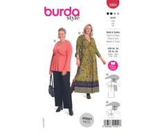 Schnittmuster burda style - Kleid & Tunika 5864 Plus Size