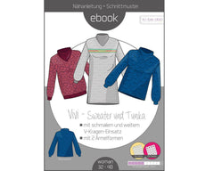 Schnittmuster Kibadoo Damen Vivi Sweater und Tunika