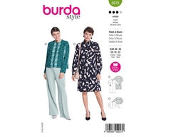 Schnittmuster burda style - Kleid & Bluse 5678