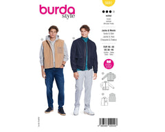 Schnittmuster burda style - Jacke & Weste Herren 5681