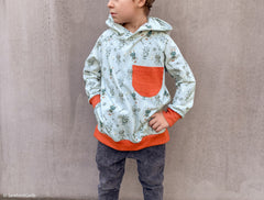 Baumwolljersey Hello Robot ! by Mrs. Mint Design