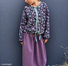 Modal French Terry Velvet Bloom by Mrs. Mint Design