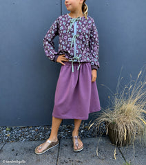 Modal French Terry Velvet Bloom by Mrs. Mint Design