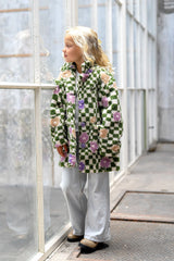 Sherpa Fleece Bunte Blümchen