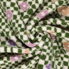 Sherpa Fleece Bunte Blümchen